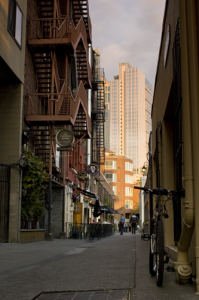 An Alley with Shops near Pike Place